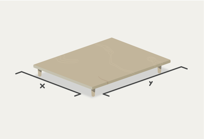 standard double bed frame dimensions